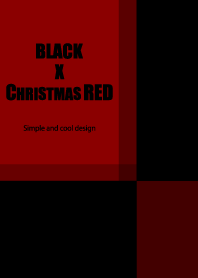 BLACK X CHRISTMAS RED