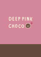 deep pink and choco