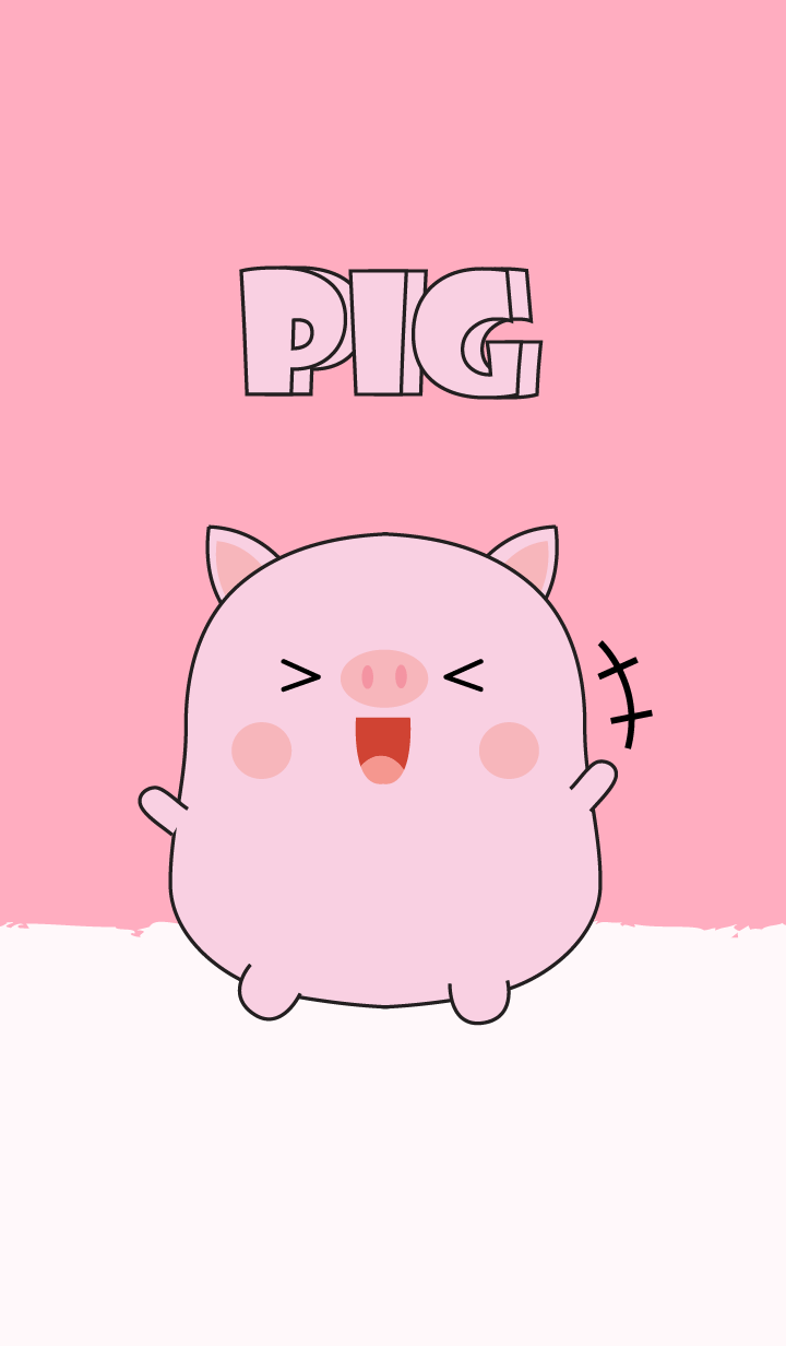 Emotions Fat Cute Pig Theme