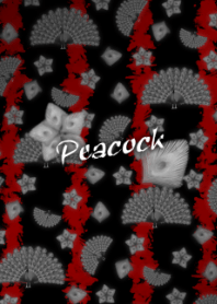 Beautiful peacock -Crimson-