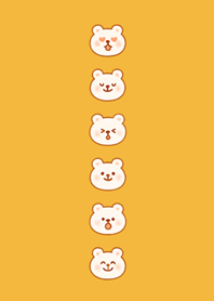 Cute little bear every day-yellow