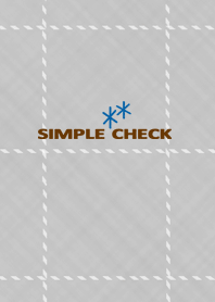 simple check gray