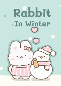 Rabbit In winter on Green!