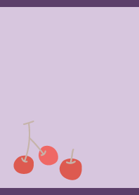 Cherry Day1 on purple