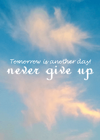 never give up!