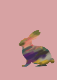 Colorful colorful colorful worldT7 bunny