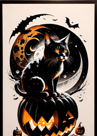 halloween cat 100E39