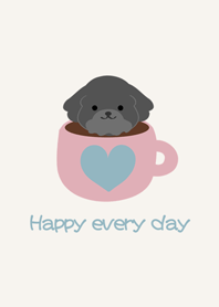 Poodle coffee cup-2