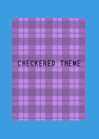 DUSTY PURPLE CHECKERED THEME-BLUE-YELLOW