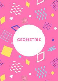 Geometric Hot Pink