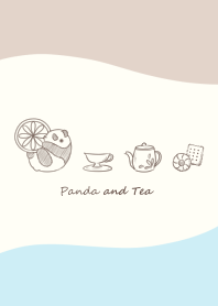 Panda and Tea* -blue- wave