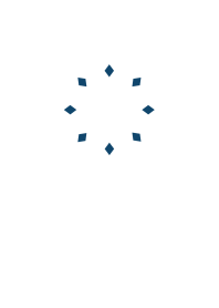 シンプル ダイヤモンド ブルー ＆ ホワイト