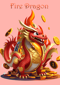 Fire Dragon God Happy All Year