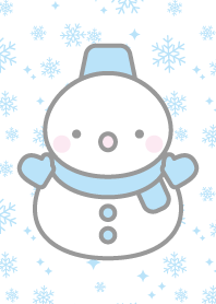 水色雪だるま（スノーマン）の着せかえ