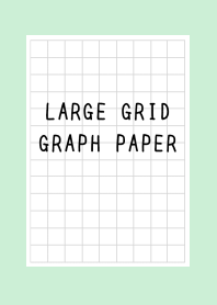 LARGE BLACK GRID GRAPH PAPER-LIGHT MINTj
