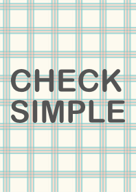 CHECK SIMPLE pattern mint&beige
