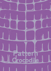 Pattern Crocodile Mauve