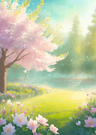 優美な春の風景の着せかえ(Spring-753)