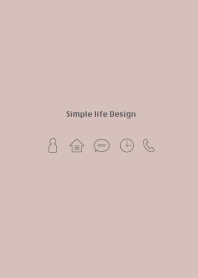 Simple life design -pink beige-