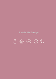 Simple life design -autumn adult pink-