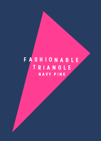 FASHIONABLE TRIANGLE NAVY PINK