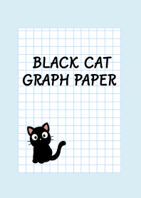 BLACK CAT GRAPH PAPER-LIGHT BLUE-YELLOWj