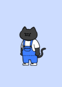 Overalls black cat 07.