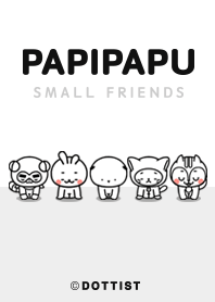 PAPIPAPU Small Friends : White