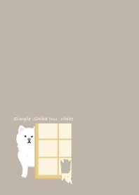 Simple Shiba Inu -white-