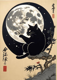 Cat under the Moon 88fD80