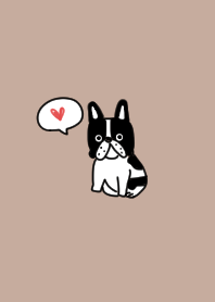 フレンチブルドッグ×ベージュ。