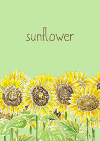 水彩ひまわり