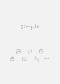 Simple Handwriting. gray & white