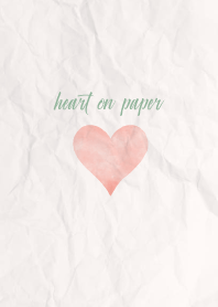 simple watercolor heart on paper 33