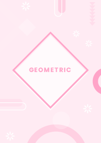 Flat Geometric Carnation Pink
