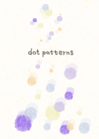 dot pattern8 - watercolor painting-