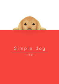 simple dog/red