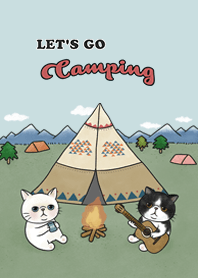 meow camping / light blue
