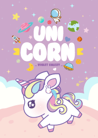 Baby Unicorn Galaxy Violet