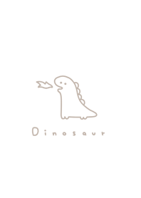Yuru Dinosaur('24)/beige line wh