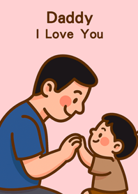 Dear Dad, I love you(pink color)