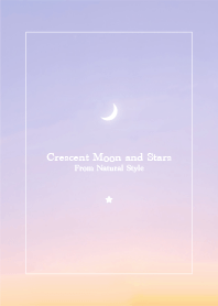 Crescent moon and stars#05/Natural Style