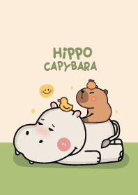Hippo & Capybara Cute!