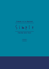 Simple / Navy Deep Green