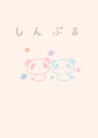 dull color bollpoint pen panda