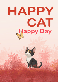 Happy Cat Happy Day _ Red