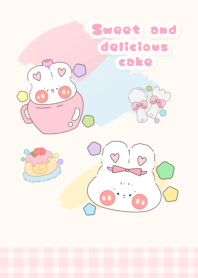Sweet and delicious cake