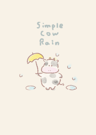 Simple Cow Rain Beige