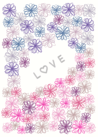 Floral LOVE 5 -watercolor-