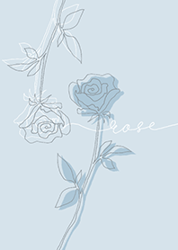 SIMPLE FLOWER -アイスブルー 薔薇-